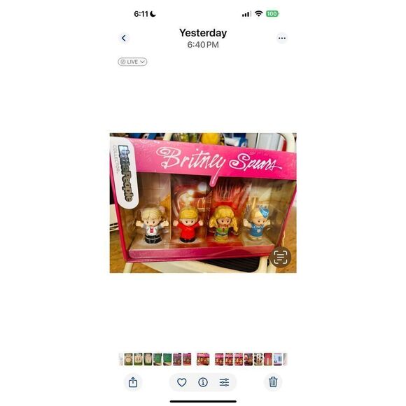 Fisher-Price Little People BRITNEY SPEARS Collector Figures, 4pk - New/ Sealed! - Picture 3 of 12